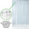 iDesign Waterproof Shower Curtain 12 Metal Grommets-72 x 72"-Set of