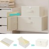 GUOHNHE Storage Bins with Zipper, Cube Organizer Basket with Lid,