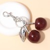 Misovela Cherry Bag Charm Keychains for Women Cute Purse Handbag