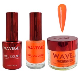 WAVEGEL Soak-Off Gel, Nail Lacquer & Acrylic/Dip Powder Matching Set - Queen Collection - #053 Rim Of Jupiter