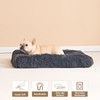 EHEYCIGA Fluffy Dog Crate Bed for Small Dogs, Plush Faux