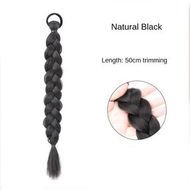 zaoalife Long Braiding Braid Wig Twist Braids Hair Accessories Headdress Braided Ponytail Hair Extensions Braids Wig