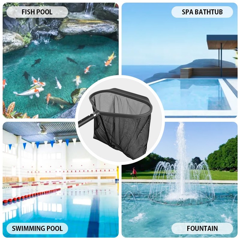 Pool Net Skimmer Heavy Duty, Swimming Pool Leaf Skimmer Net
