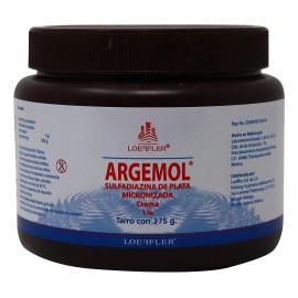 Argemol Crema 1% Tarro C/375 G. Impétigo, Heridas Y Lesiones