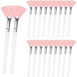 Suptizizkz-20 piezas de pinceles de abanico, pinceles aplicadores faciales, pinceles suaves para maquillaje, pinceles aplicadores de ácido, pinceles cosméticos de esteticista para cremas de barro, exf