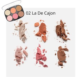 Paleta de Contorneadores + Paleta de Rostro Bissu con Rubor, Iluminador y contorno + 2 Lapiz Delineado de Labios IVY Mate Set de Maquillaje Viral (La de Cajon)