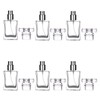 6 Pack 30ml / 1 Oz Transparent Refillable Perfume Bottle,