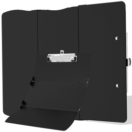 Clipboard Foldable Without Edition Cheat Sheets Aluminum 3 Layers Foldable Clipboards Pocket Size Profile Clip Clipboards Notepad for Students, Nurses,Contractor Trucker Driver