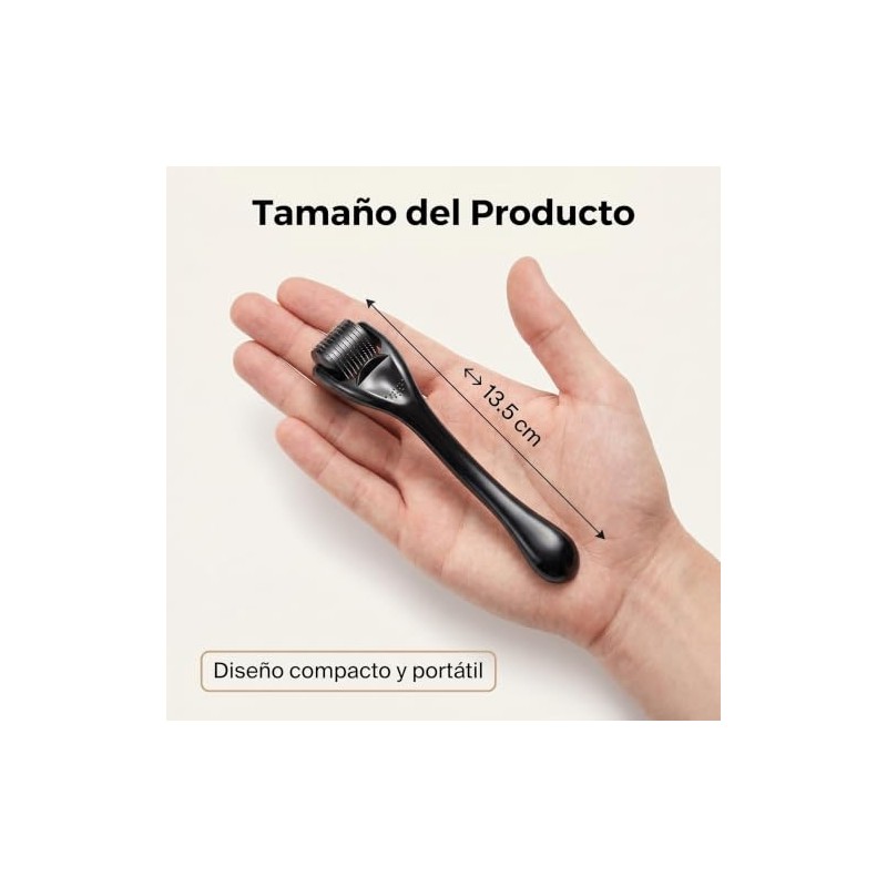 Rodillo Facial,Facial Para Herramientas Rodillo Para Rostro Herramientas (Negro)