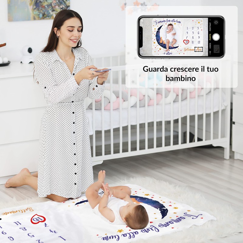 Milestone Blanket Moon Italian (Moon)