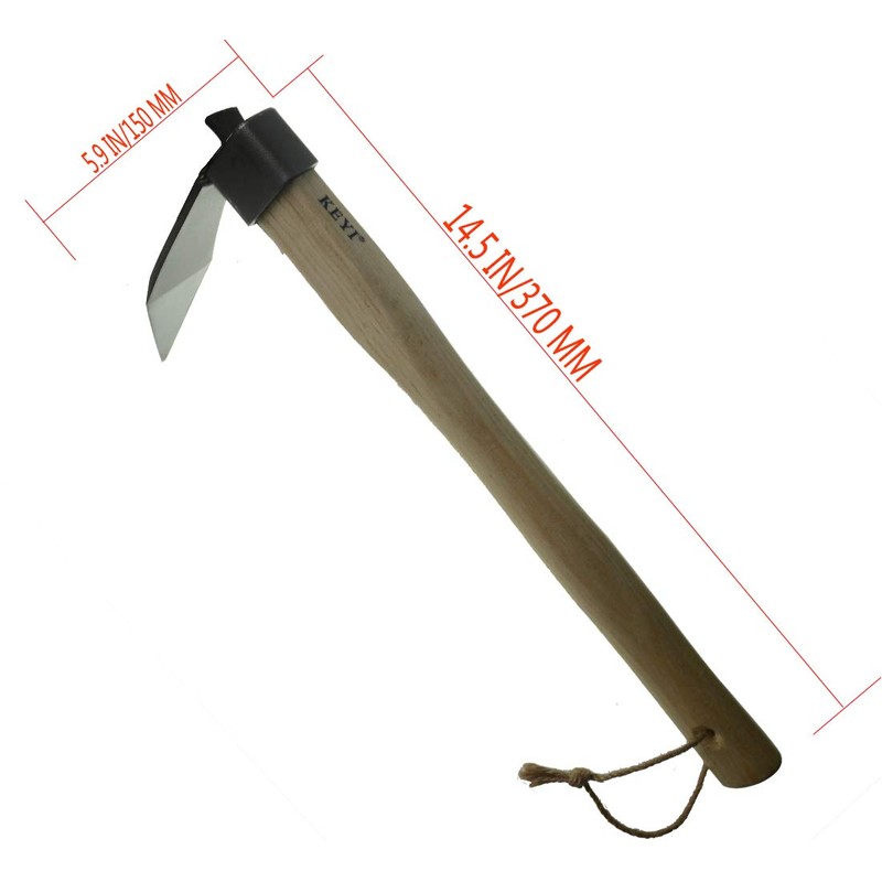 KEYI Carbon Steel Hand Mattock Pick, Agricultural Digging Tool
