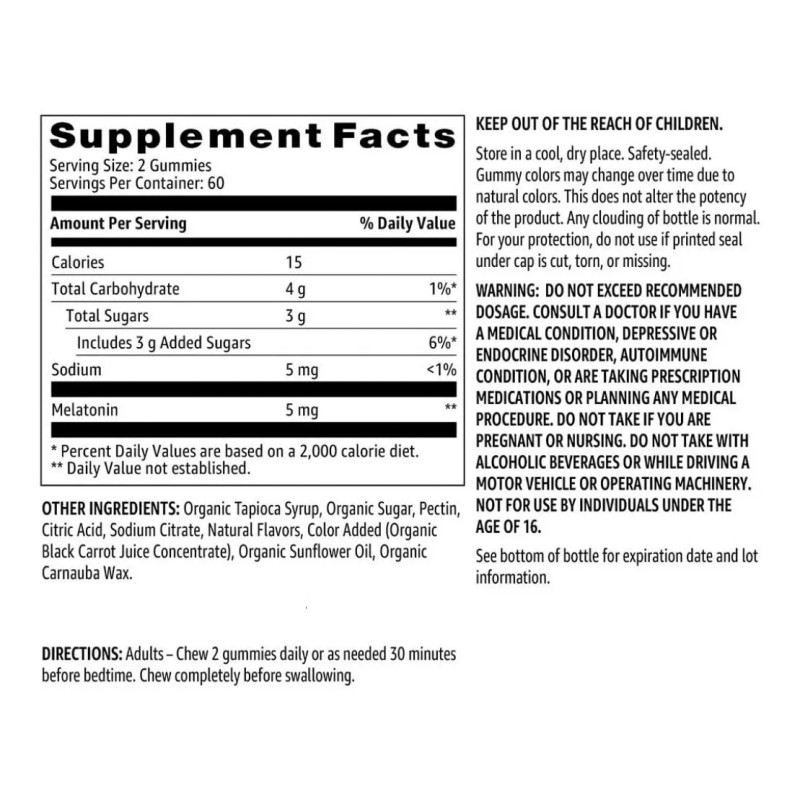 Melatonina Gomitas 120 La Mejor Ayuda A Dormir Eg M3