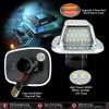 D-lumina LED Chrome Red OLED License Plate Light for 1988-1998