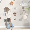 COCOVIVRE 103Pcs Acrylic Mirror Wall Stickers, Removable DIY Circle Ceiling