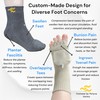 Perlyna Variety Toe Alignment Socks with Toe Separators for Women