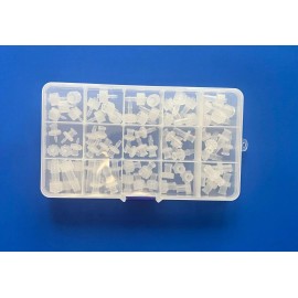 Suppliaro Luer Lock Connector kit Male & Female,1/16" ~ 1/4" Hose Barb,Plugs,75P