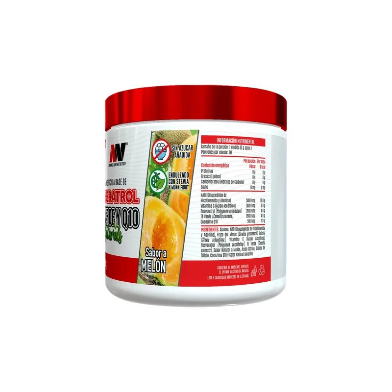 Nad, Resveratrol, Té Verde Q10 300g Advance Labs Nutrition Sabor