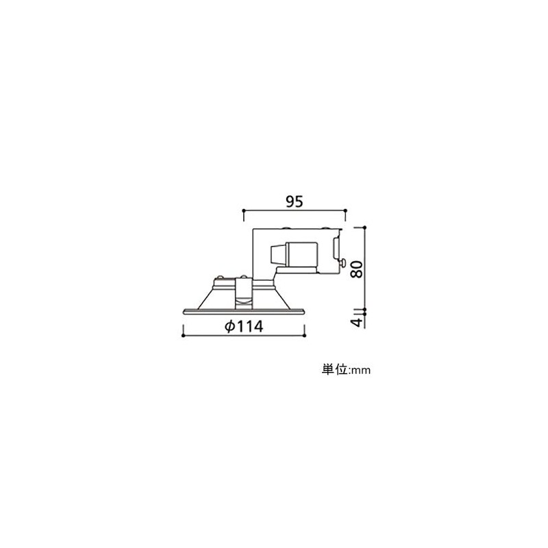 odelic (odelic) [Construction Need] LED ekusuteriadaunraito (to) For [Incandescent W