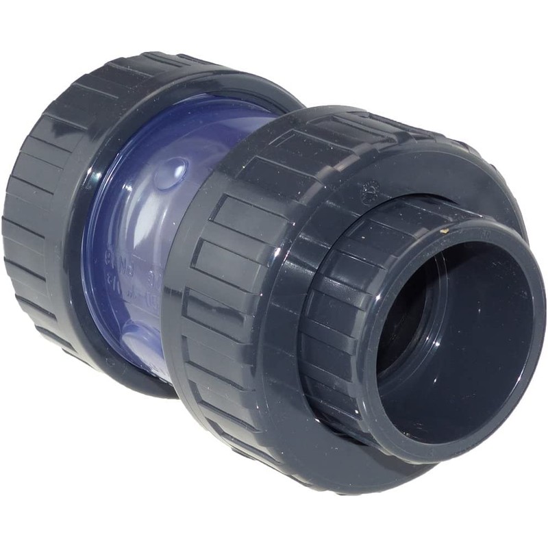 Generisch Plimat PVC Check Valve Transparent 50 mm