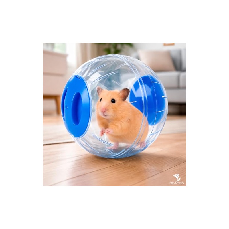 SEAFON Esfera para Hamster De 12 cm, Plástico Resistente a