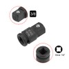 sourcing map 1/4" Drive (Female) x 3/8" (Male) Impact Socket