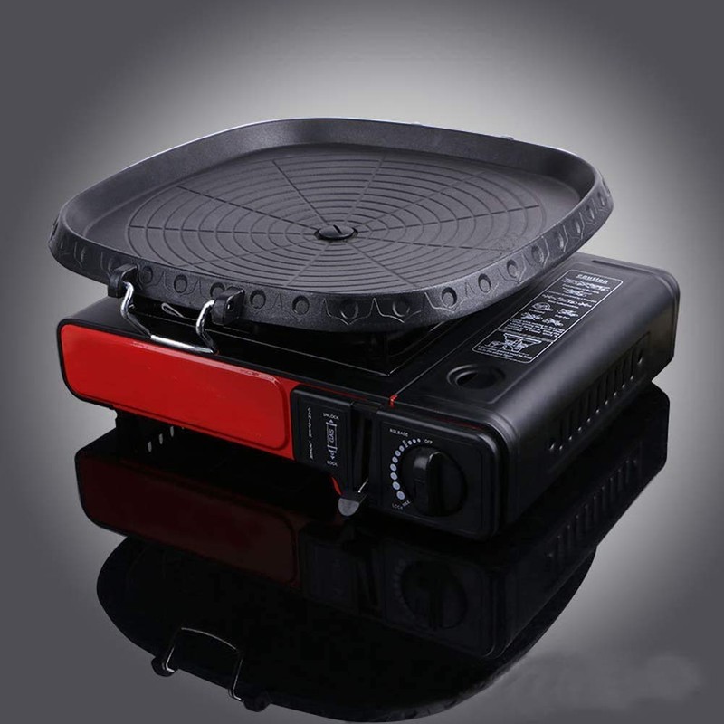 Korean Style Square Grill Pan with Maifan Coated Surface,Non-stick Smokeless