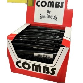 Unbranded 5" Black Hair Comb Pocket Size Plastic Flexible Unbreakable Comb, 72 Pcs