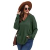 SAMPEEL Womens Tops Lightweight V Neck Hoodies Trendy Fashion Long