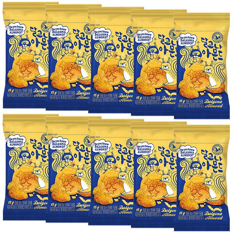 Minecook Dalgona Seasoned Almonds Snack | Work, Trip, Camping, Party