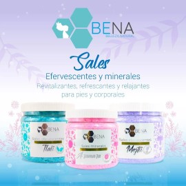 BENA Sales Para Pedicure Spa Efervescentes Baño 3kg Surtidos Bena