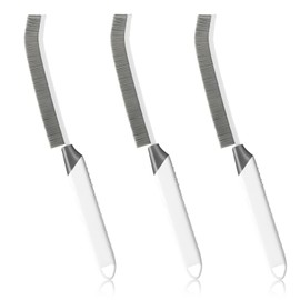 YIGAARUI Crevice Cleaning Brush Bathroom Tile Grooves Gap Cleaning Brush Premium Crevice Cleaning Tool Aluminum Support with 15° Angled Head-Grout Thin Brush,Kitchen & Bathroom Tool (3 PCS)