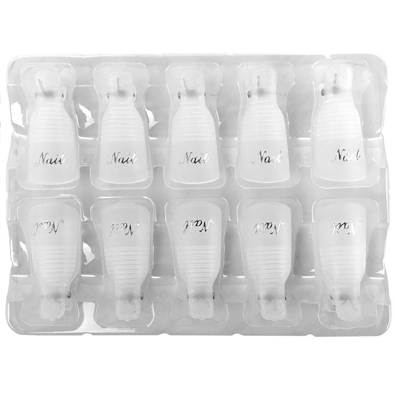 PANA Reusable Plastic Acrylic Nail Art Soak Off Cap Clip