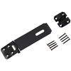 Merriway BH04257 115mm (4.1/2 inch) Black Safety Hasp and Staple,