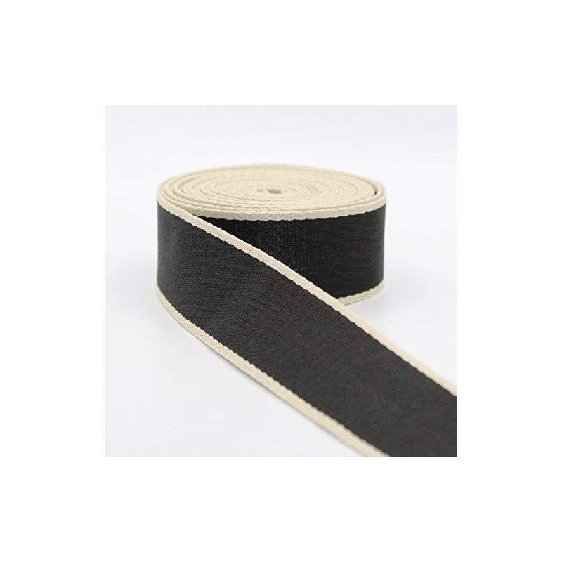 5 m Belt Two-Tone Ecru Cotton Mixed Belt 38 mm
