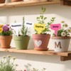 Pack of 180 Plant Signs, Plastic Plant Signs for Outdoors,