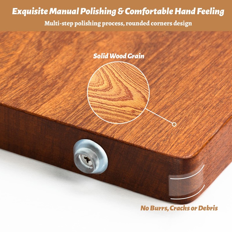 Brosisincorp Real Solid Sapele Cutting Board One Piece No Glue
