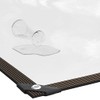 vidaXL Transparent Tarpaulin with Eyelets 1 x 2 m Polyethylene,