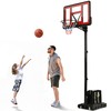 DWVO Portable Basketball Hoop Outdoor, 5.5-10FT Easy Adjustable Basketball Hoop