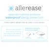 AllerEase Waterproof Mattress Protector- King Size Polyester Zip Allergy Protection