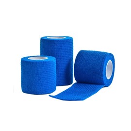 Ezy-Aid Cohesive Bandage, Blue, 5 cm x 4.5 m, Pack of 24