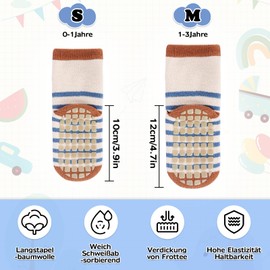 5 Pairs of Socks Baby Non-Slip Socks Baby Socks Children Non-Slip Socks Cotton Animal Motifs Stopper Socks Baby Toddler Socks Toddler Socks Baby for Babies Toddlers and Kids, multicoloured