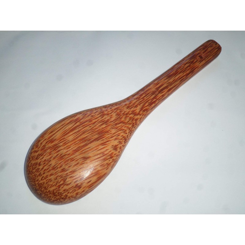 hand made Vietnamese coconut wood rice spoon utensil 8 inch