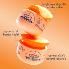 Nature Spell Bright & Smooth Sugar Body Scrub, Brightening and Softening for All Skin Types, with Vitamin C, Fruit AHA, Allantoin, Vegan, 300ml