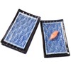 Cerficer Japanese 8 Inch Sushi Plates Blue Wave Cracker Tray