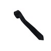 CB4 Accessories Plain Black Skinny Necktie For Men