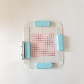 Bequilter SA432M 4"x4" Magnetic Embroidery Hoop with 4Pcs Blue Strong Magnets Compatible with Brother SE600 SE400 SE625 SE425 PE550D PE540D PE535 PE525 PE500 Innovis Babylock