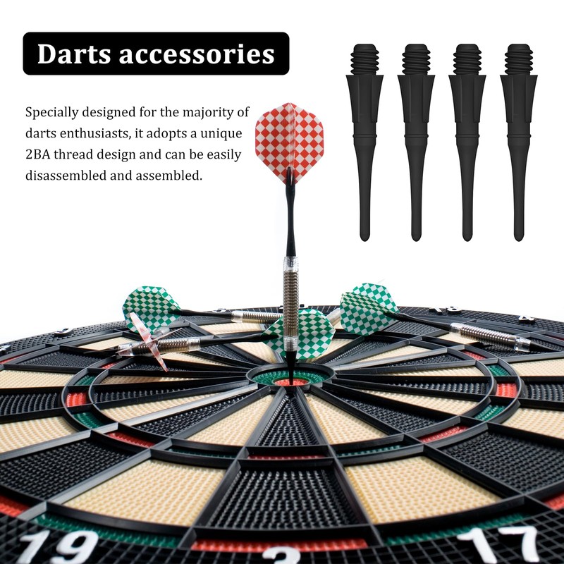 OMJMYY Pack of 100 plastic dart tips, 2BA thread, premium