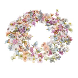 Luqeeg 200 Piezas de Mini Cabezas de Flores Falsas, Flor de Seda Multicolor Falsa, Tela Artificial Peonía Margarita Rosa Ciruela para Decoración de Boda, Artesanía Colorida para Fiesta