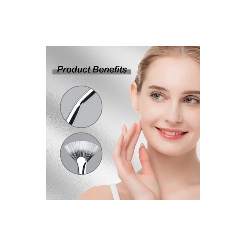 Folding Angle Scalloped Lash Brush, Cepillo de Pestañas en Forma