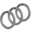 KeyUnity Titanium Key Ring Set of 3, 33/25/17.5 mm Split